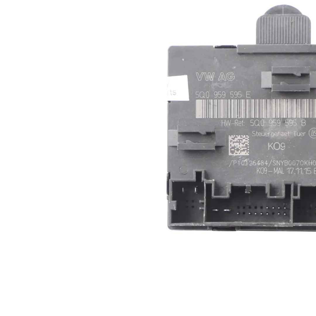 Module De Commande De Porte Arrière Gauche Droite ECU pour Audi A3 8V à propos du numéro de pièce 5Q0959595E Audi A3 8V Module De Commande De Porte Arrière Gauche Droite ECU - SKU 5Q0959595E - Numéro de pièce 5Q0959595E