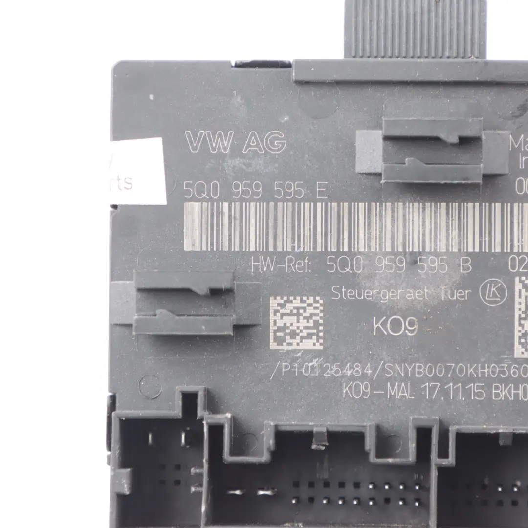 Audi A3 8V Module De Commande De Porte Arrière Gauche Droite ECU - SKU 5Q0959595E - Numéro de pièce 5Q0959595E