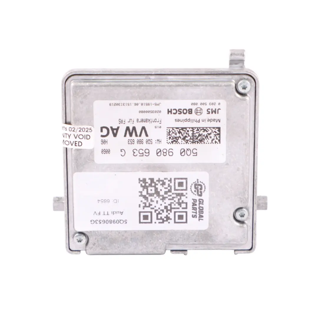 Audi TT FV Front Camera Module Lane Assist Control Unit - SKU 5Q0980653G - Part number 5Q0980653G
