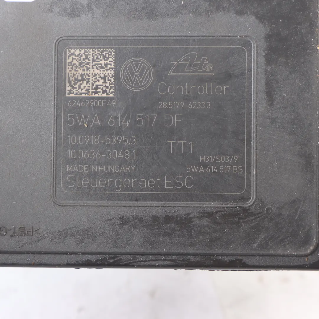 8Y Petrol Abs pump control module to Audi S3 with Part number 5WA614517DF Audi S3 8Y Petrol Abs pump control module - SKU 5WA614517DF - Part number 5WA614517DF