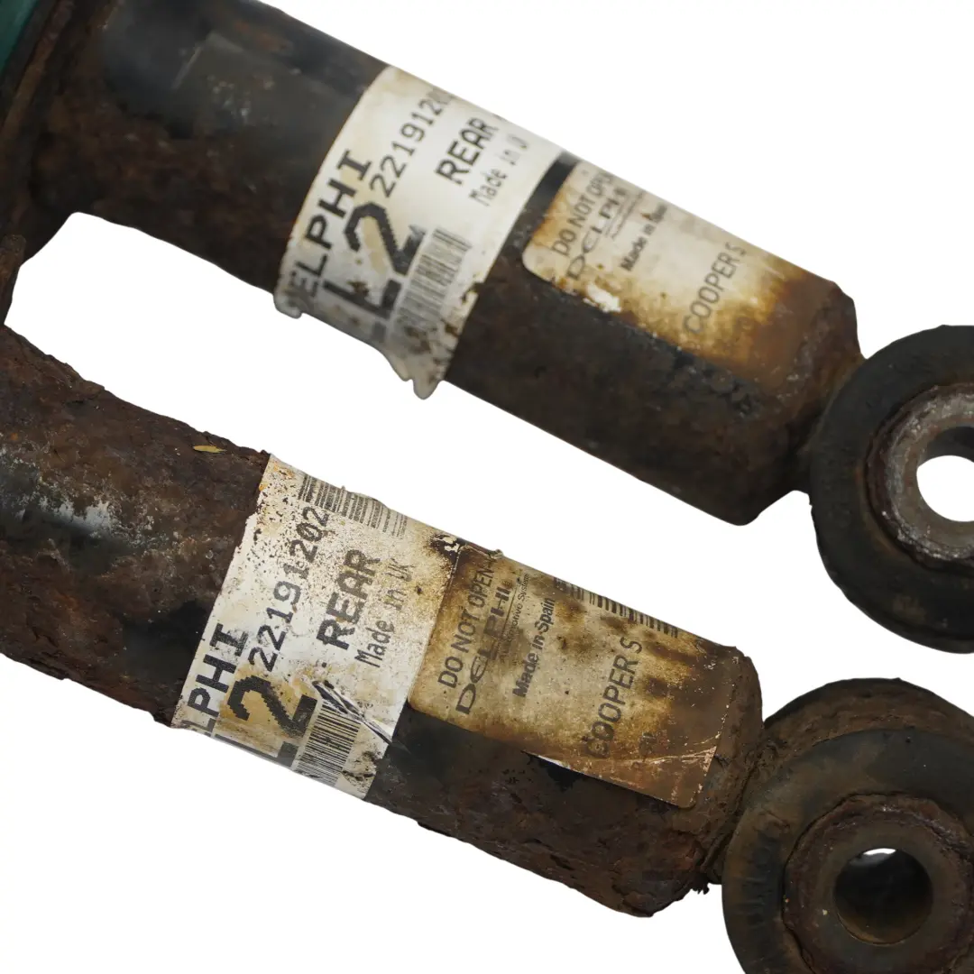 Amortiguador de suspensión trasera izquierdo y derecho para Set para Mini R53 con número de pieza 6768158 Mini R53 Amortiguador de suspensión trasera izquierdo y derecho para Set - SKU 6768158-2 - Número de pieza 6768158