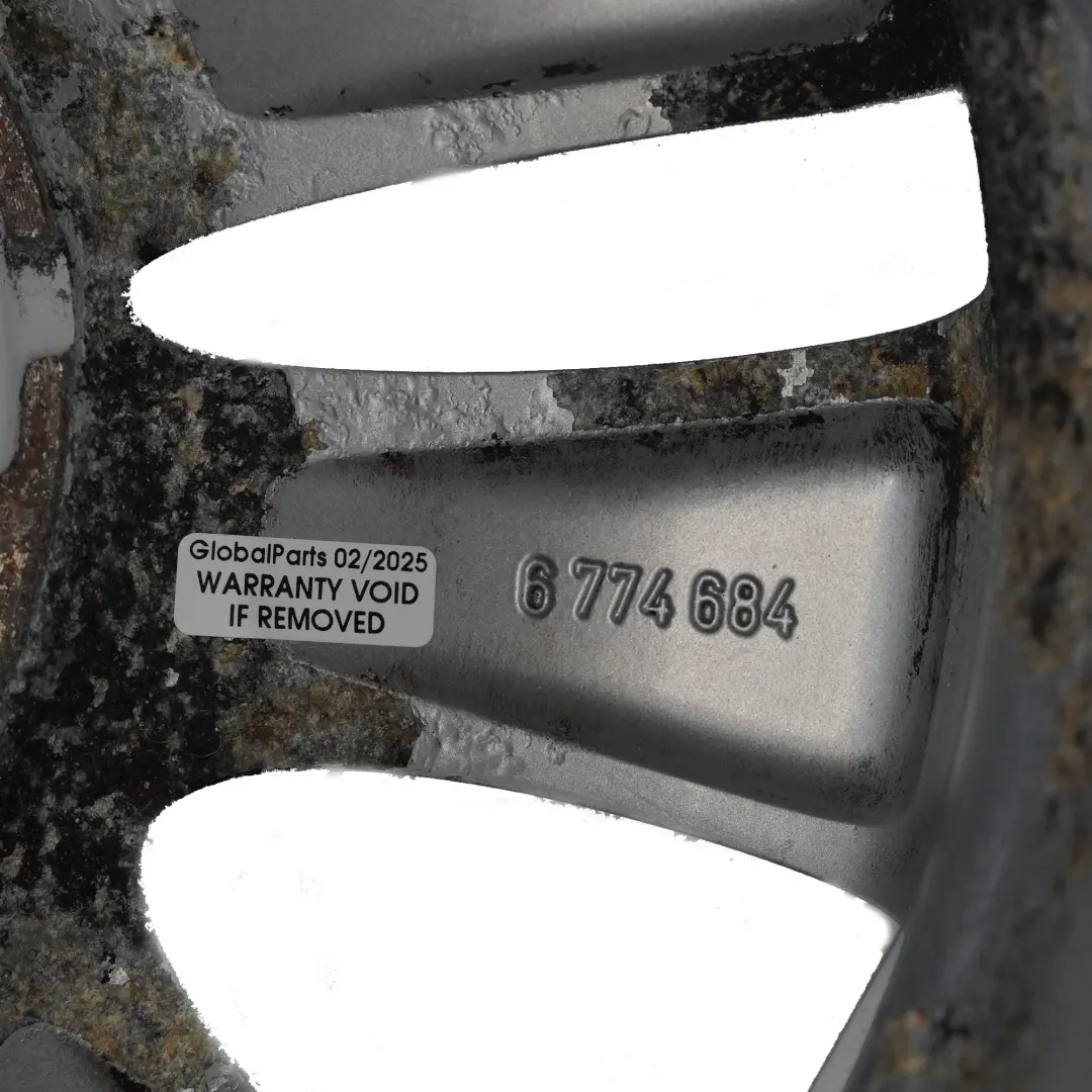 Alloy Wheel Rim 16" V-spoke 229 ET:44 7J to BMW 1 Series E81 E82 E87 E88 with Part number 6774684 BMW 1 Series E81 E82 E87 E88 Alloy Wheel Rim 16" V-spoke 229 ET:44 7J - SKU 6774684-1 - Part number 6774684