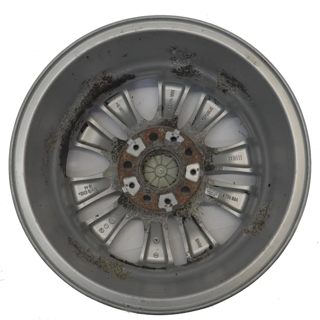 Alloy Wheel Rim 16" V-spoke 229 ET:44 7J to BMW E81 E82 E87 E88 with Part number 6774684 BMW E81 E82 E87 E88 Alloy Wheel Rim 16" V-spoke 229 ET:44 7J - SKU 6774684-5 - Part number 6774684