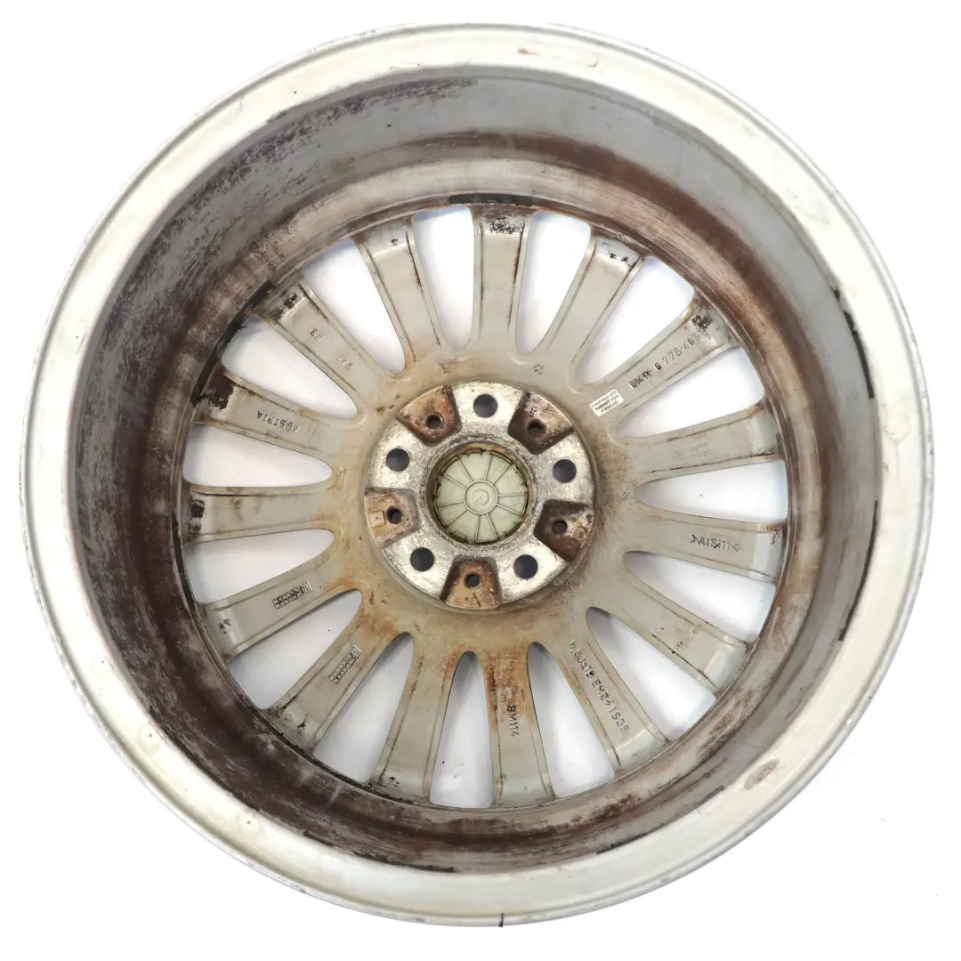 BMW F01 F07 Silver Light Alloy Wheel Rim 19" Multi-Spoke 235 9,5J ET:39 - SKU 6775405-1 - Part number 6775405