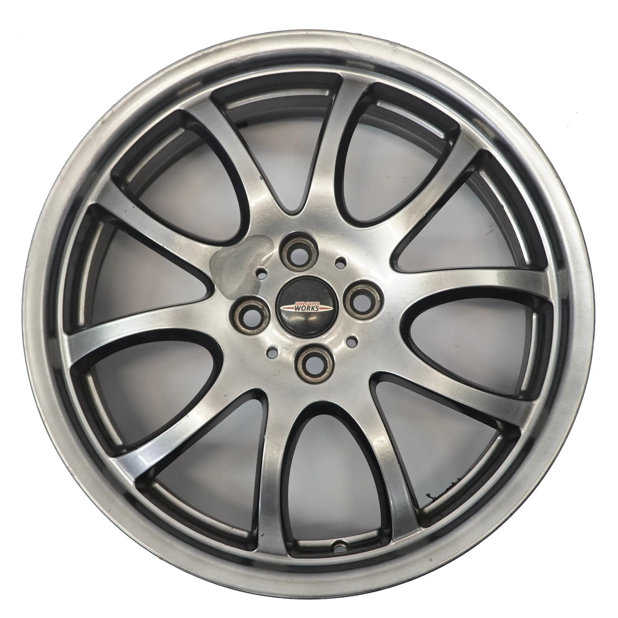 Mini R50 R53 R55 R56 JCW Cerchio in lega argento brillante 18" 7J ET:52 6777973