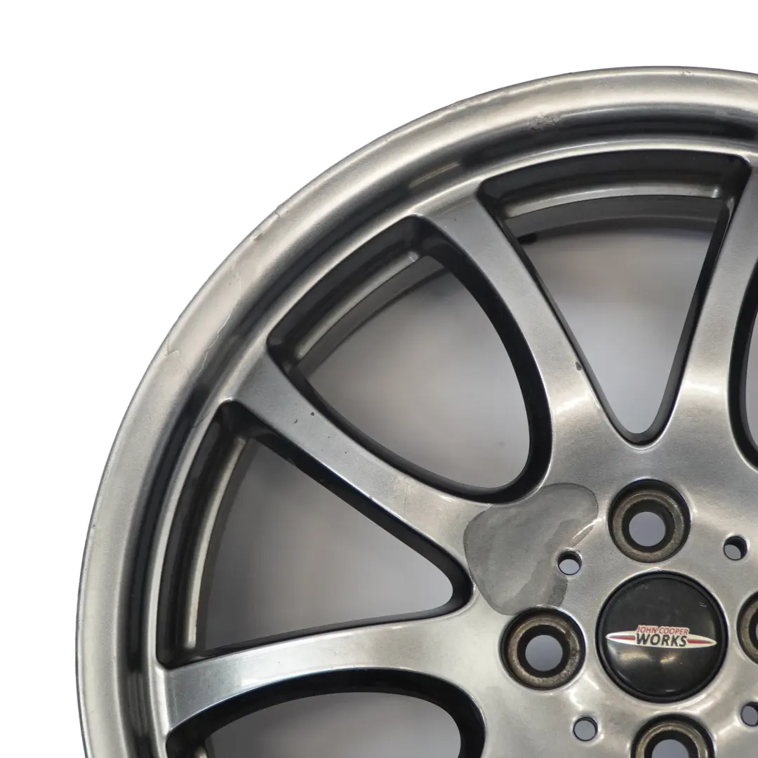 Mini R50 R53 R55 R56 JCW Cerchio in lega argento brillante 18" 7J ET:52 - SKU 6777973-1 - Numero di parte 6777973