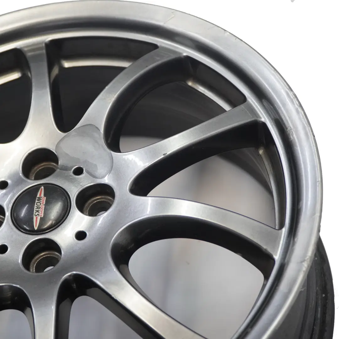 Mini R50 R53 R55 R56 JCW Cerchio in lega argento brillante 18" 7J ET:52 - SKU 6777973-1 - Numero di parte 6777973