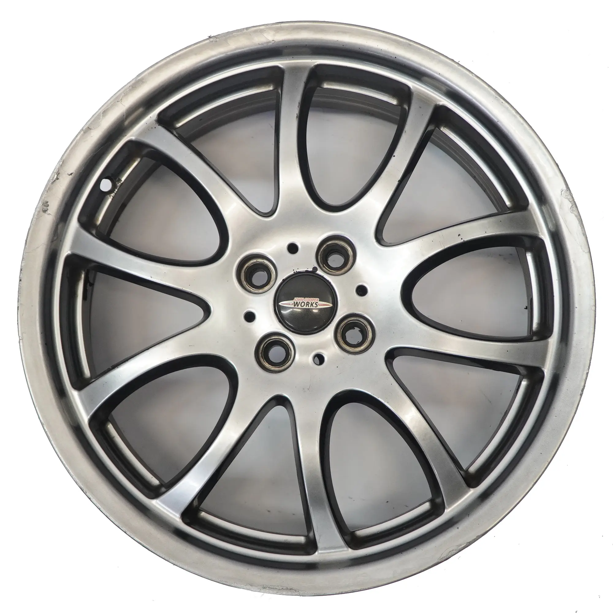 Mini R50 R53 R55 R56 JCW Cerchio in lega argento brillante 18" 7J ET:52 6777973