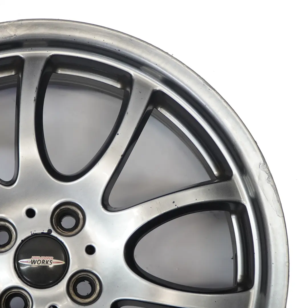 Mini R50 R53 R55 R56 JCW Cerchio in lega argento brillante 18" 7J ET:52 - SKU 6777973-2 - Numero di parte 6777973