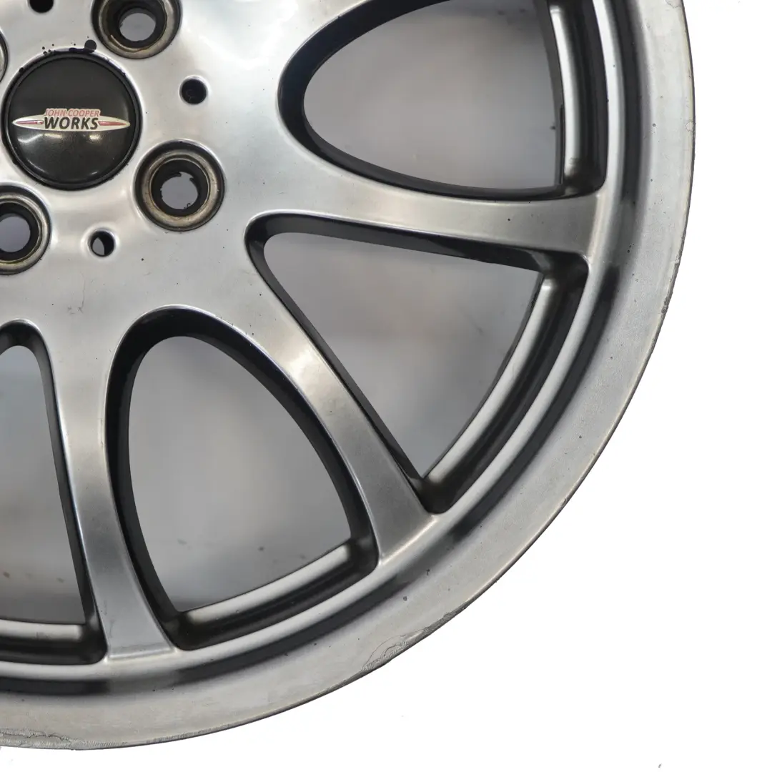 Llanta de aleación Plata Brillante 18" 7J ET:52 para Mini R50 R53 R55 R56 JCW con número de pieza 6777973 Mini R50 R53 R55 R56 JCW Llanta de aleación Plata Brillante 18" 7J ET:52 - SKU 6777973-2 - Número de pieza 6777973