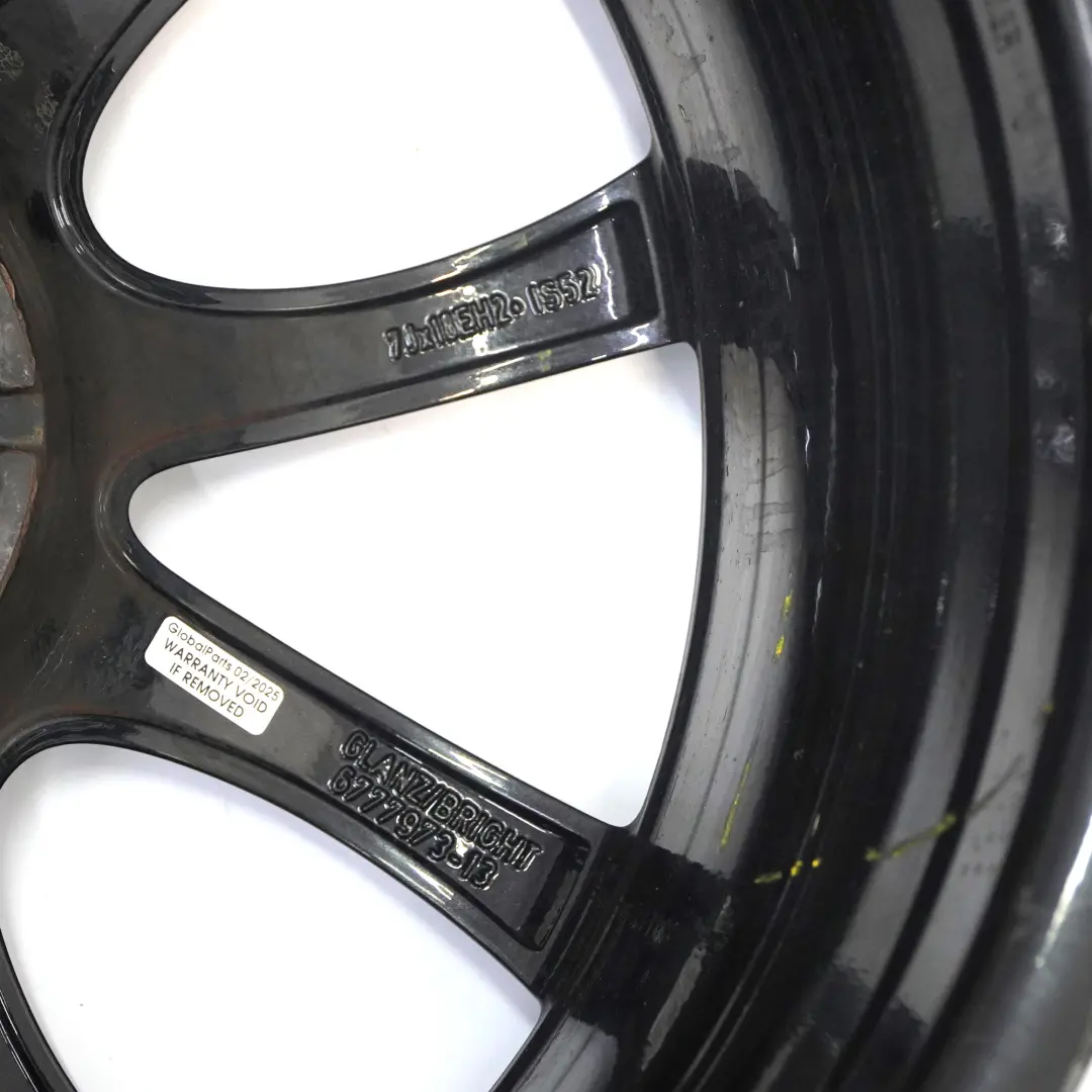 Alloy Rim Bright Silver 18" 7J ET:52 to Mini R50 R53 R55 R56 JCW Wheel with Part number 6777973 Mini R50 R53 R55 R56 JCW Wheel Alloy Rim Bright Silver 18" 7J ET:52 - SKU 6777973-4 - Part number 6777973