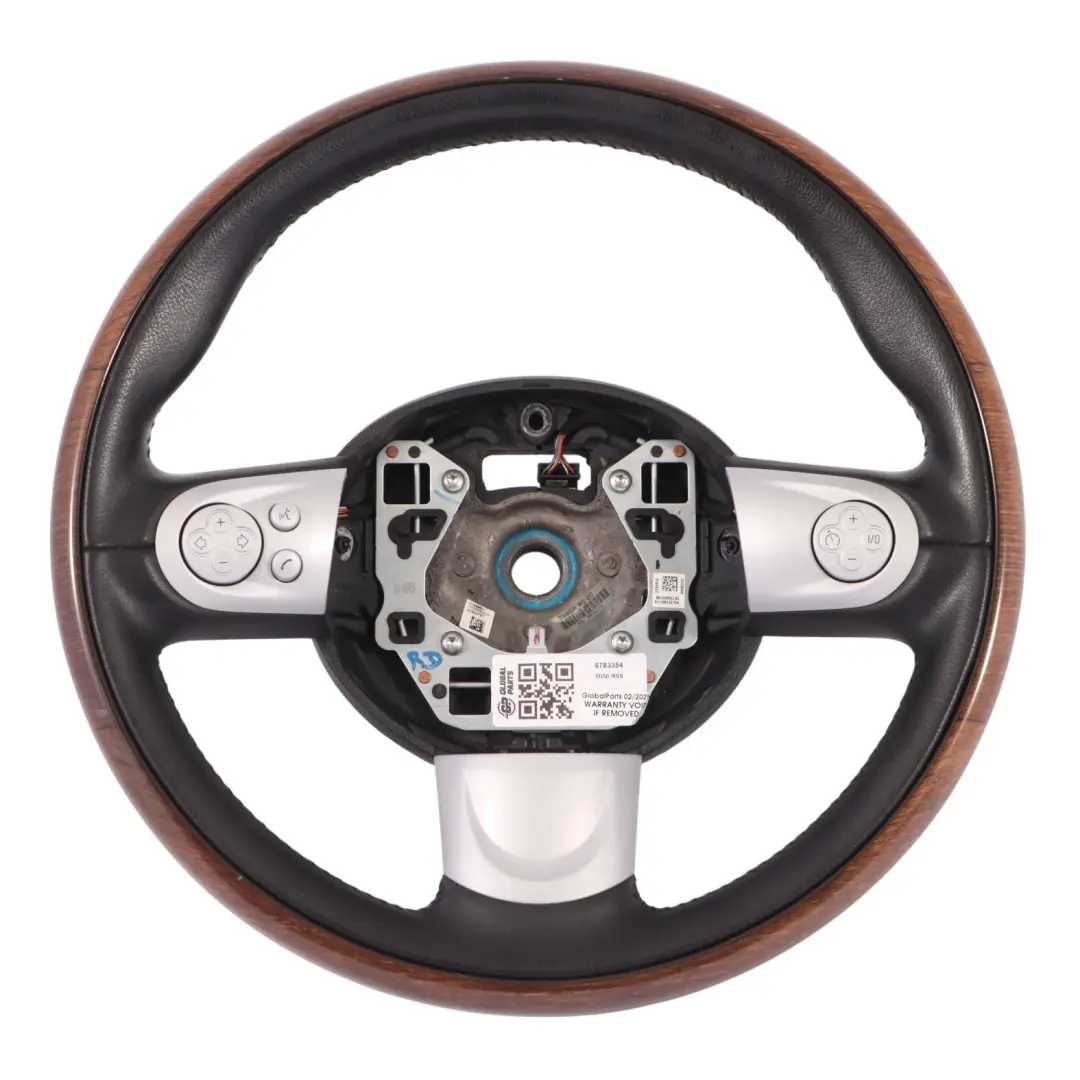 Madera / Cuero Negro Sport Multifuncion para Volante Mini Cooper R56 R55 R57 con número de pieza 6783354 Volante Mini Cooper R56 R55 R57 Madera / Cuero Negro Sport Multifuncion - SKU 6783354 - Número de pieza 6783354