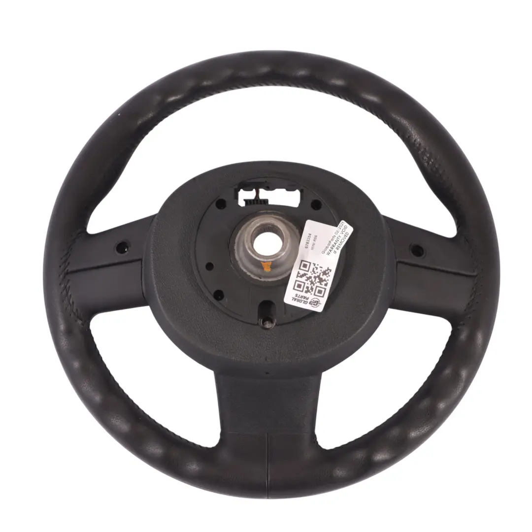 Steering Wheel Mini Cooper R56 R55 R57 Wood / Black Leather Sport Multifunction to with Part number 6783354 Steering Wheel Mini Cooper R56 R55 R57 Wood / Black Leather Sport Multifunction - SKU 6783354 - Part number 6783354