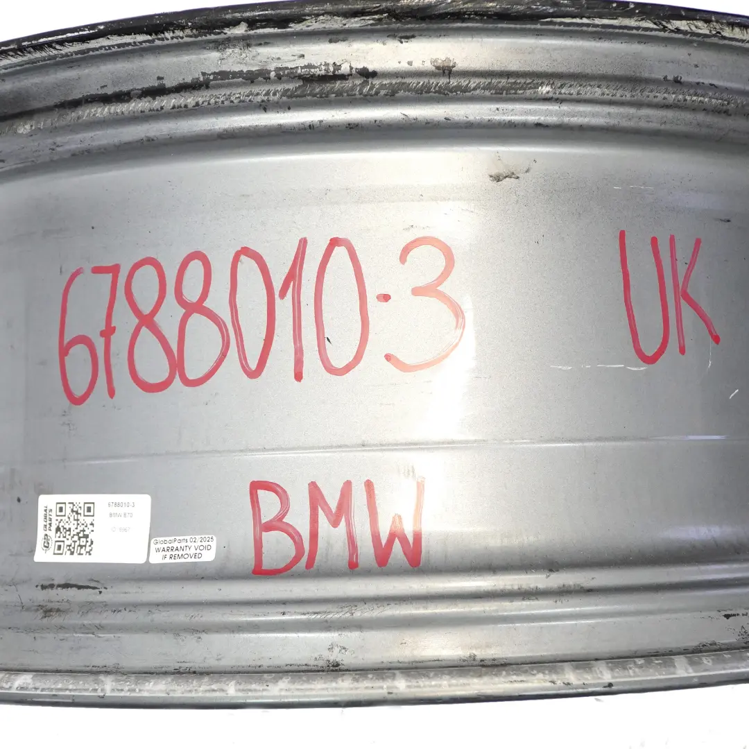 BMW X5 E70 Front Black Alloy Rim 20" 10J ET:40 Y Spoke 336 - SKU 6788010-3 - Part number 6788010