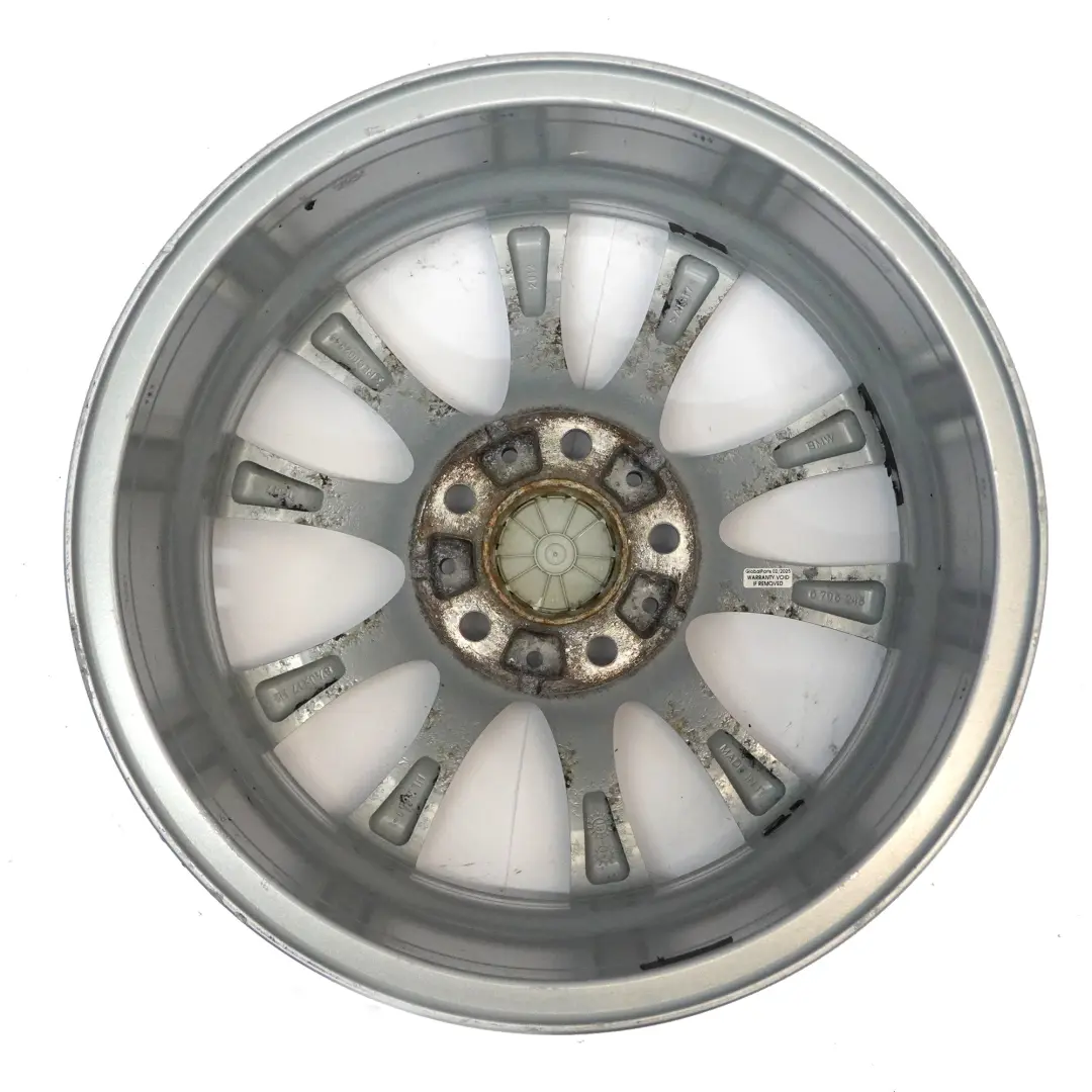 BMW F30 F31 F32 Rear Silver Alloy Wheel Rim 17" 8,5J ET:47 V-Spoke 395 - SKU 6796245-3 - Part number 6796245