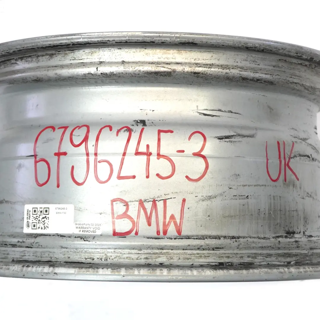 BMW F30 F31 F32 Rear Silver Alloy Wheel Rim 17" 8,5J ET:47 V-Spoke 395 - SKU 6796245-3 - Part number 6796245