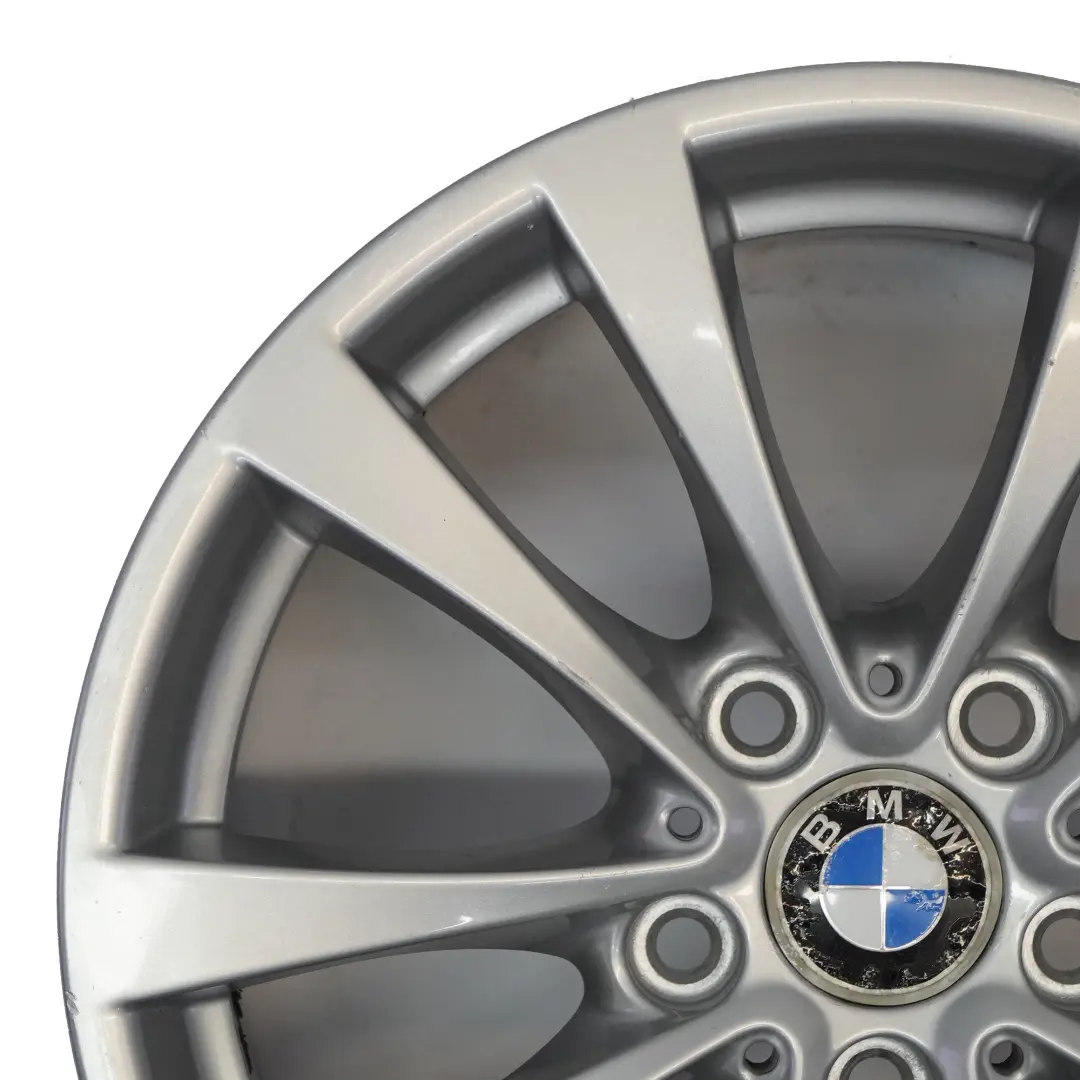 BMW F30 F31 F32 Rear Silver Alloy Wheel Rim 17" 8,5J ET:47 V-Spoke 395 - SKU 6796245-3 - Part number 6796245