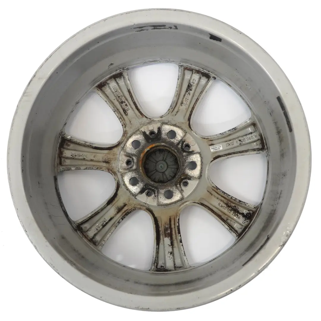 Alloy Wheel Rim 18" 8J ET:34 Star Spoke 396 to BMW F30 F31 F32 F33 Silver with Part number 6796246 BMW F30 F31 F32 F33 Silver Alloy Wheel Rim 18" 8J ET:34 Star Spoke 396 - SKU 6796246-1 - Part number 6796246