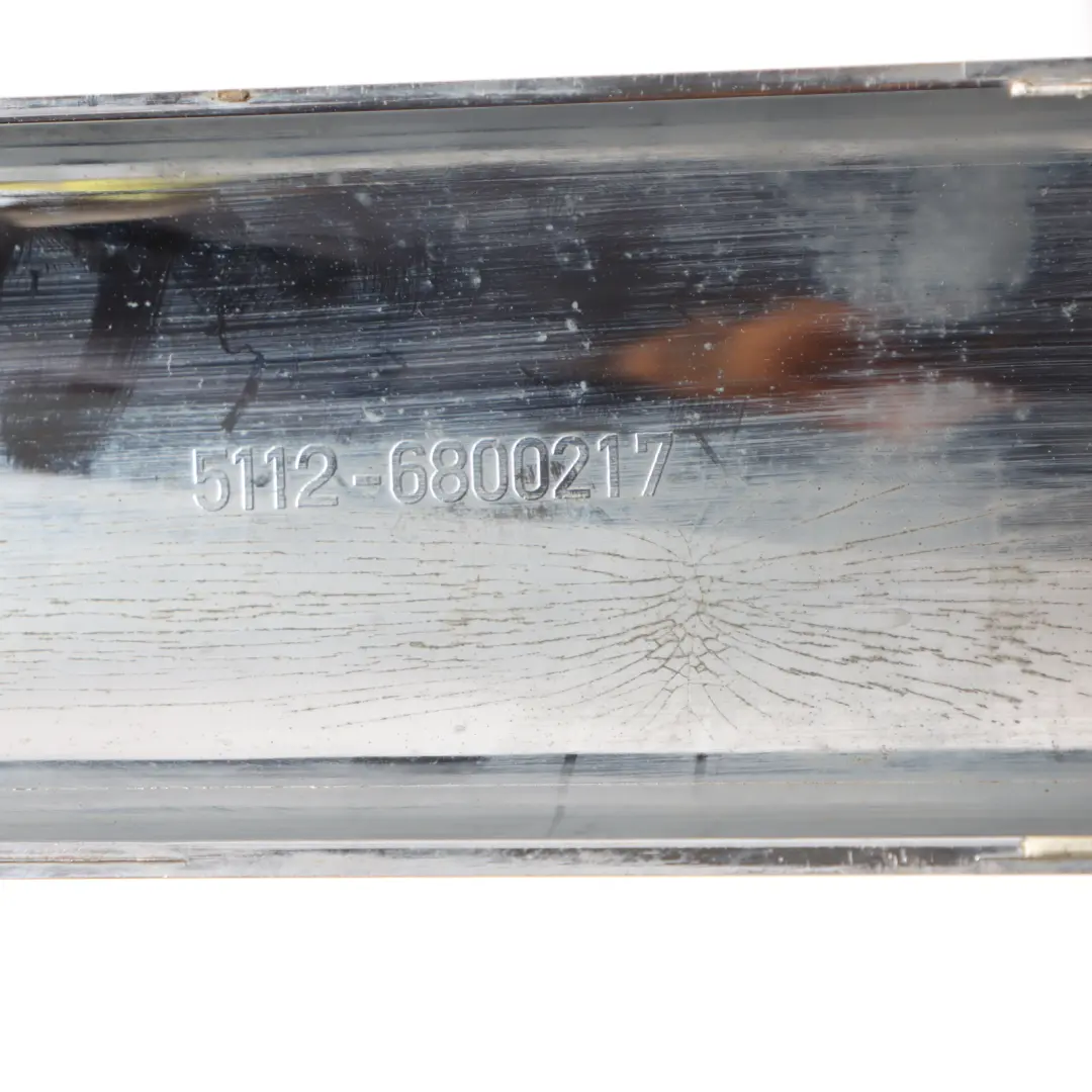 Bumper Lower Trim Strip Cover Chrome to Mini Cooper R50 Rear with Part number 6800217 Mini Cooper R50 Rear Bumper Lower Trim Strip Cover Chrome - SKU 6800217-1 - Part number 6800217