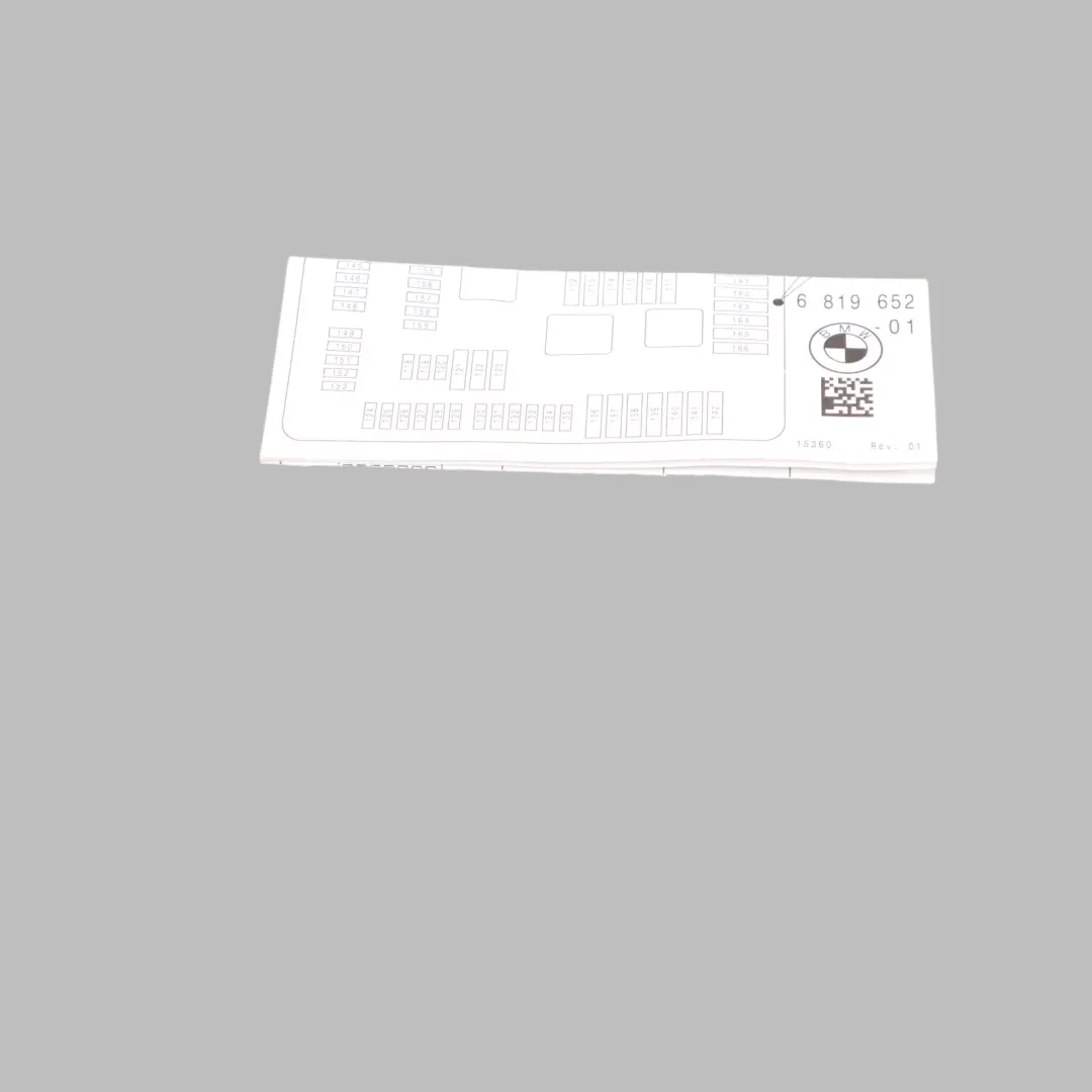 Schemat Skrzynki Bezpieczników Karta Schematu do BMW F15 F16 F85 F86 o numerze 6819652 BMW F15 F16 F85 F86 Schemat Skrzynki Bezpieczników Karta Schematu - SKU 6819652 - Numer Części 6819652