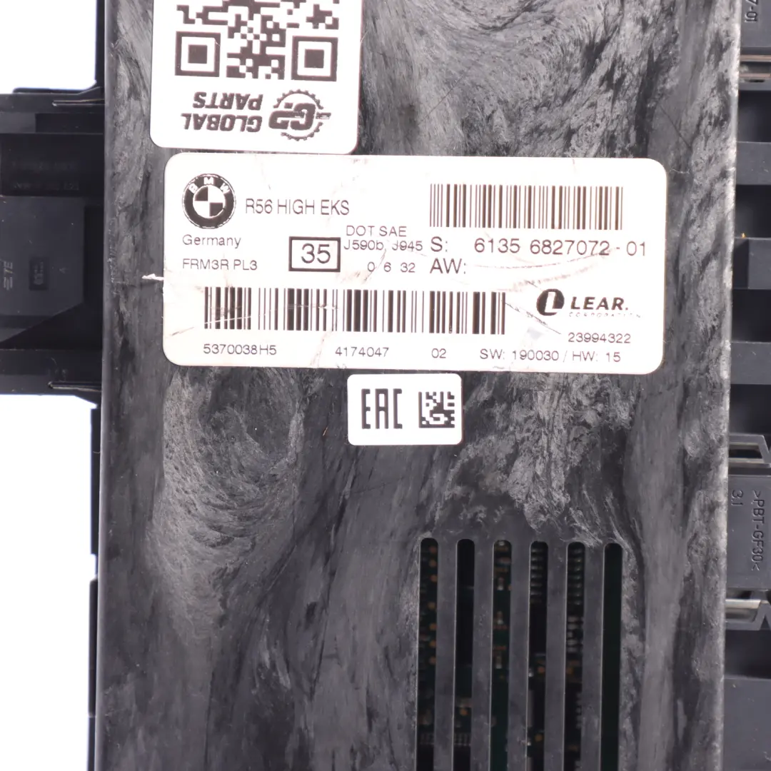 Footwell Light Module High EKS ECU PL3 FRM3R Lear to Mini R57 LCI with Part number 6827072 Mini R57 LCI Footwell Light Module High EKS ECU PL3 FRM3R Lear - SKU 6827072-3 - Part number 6827072