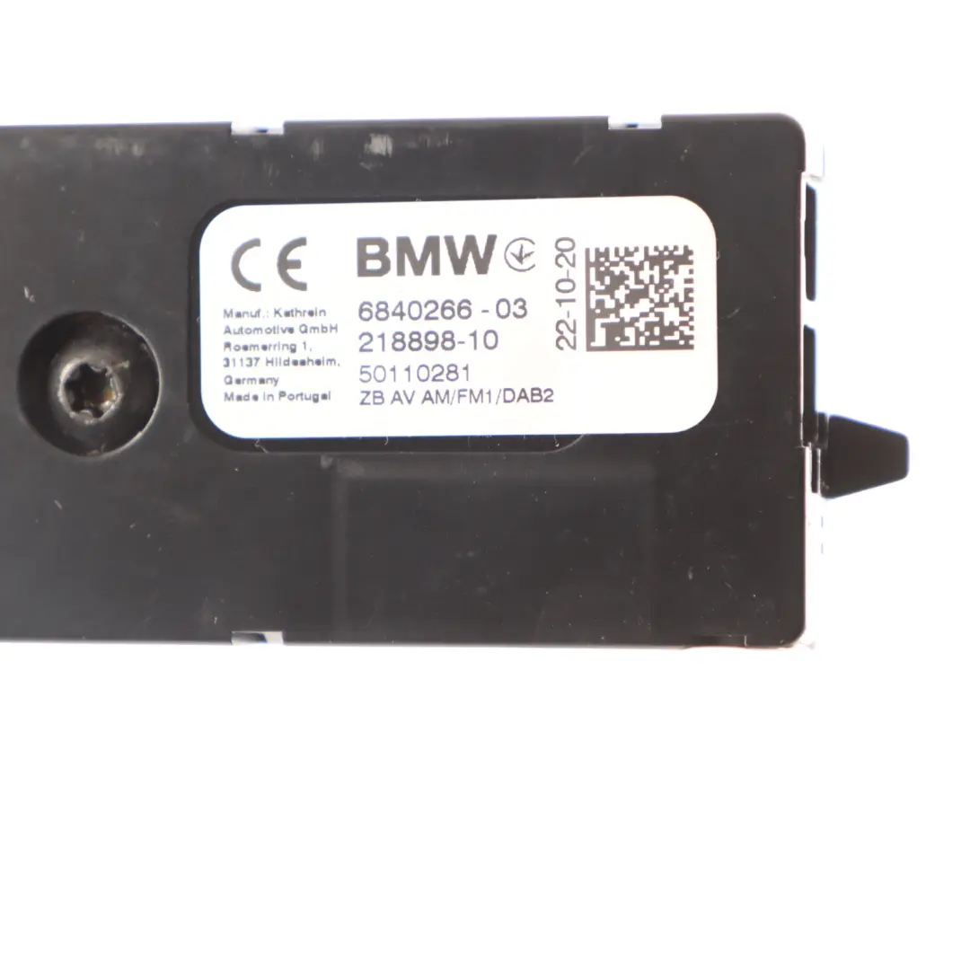 BMW X4 G02 X4M F98 Aerial Antenna Amplifier Suppresion Filter DAB2 - SKU 6840266 - Part number 6840266