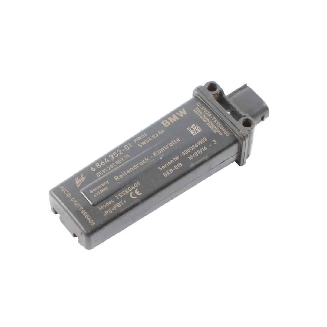 Control Unit RDC BMW F10 F01 X3 F25 Tyre Pressure Monitor Module to with Part number 6864952 Control Unit RDC BMW F10 F01 X3 F25 Tyre Pressure Monitor Module - SKU 6864952 - Part number 6864952