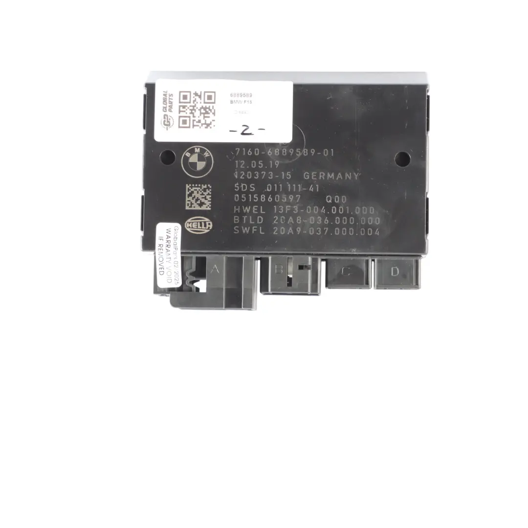 Towing Hitch Trailer Hook Module Control Unit ECU to BMW X5 F15 with Part number 6889589 BMW X5 F15 Towing Hitch Trailer Hook Module Control Unit ECU - SKU 6889589 - Part number 6889589