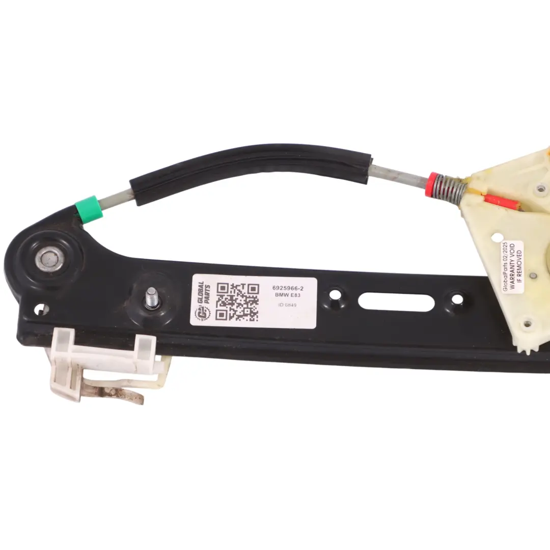 BMW X3 E83 LCI Elevalunas Puerta Trasera Derecha - SKU 6925966-2 - Número de pieza 6925966