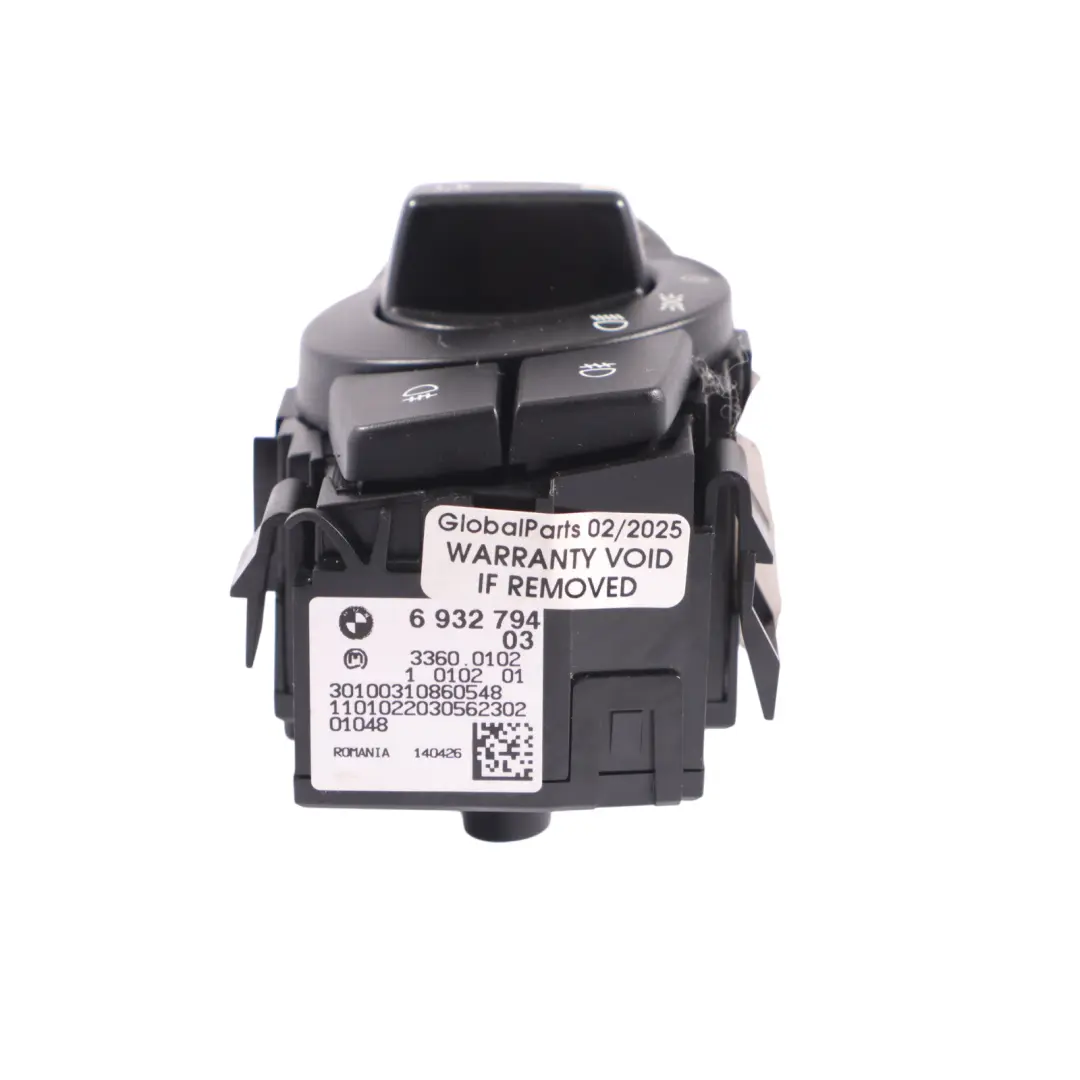  Headlight Switch BMW E81 E87 E90 E91 Control Element Light Switch Panel - SKU 6932794-1 - Part number 6932794