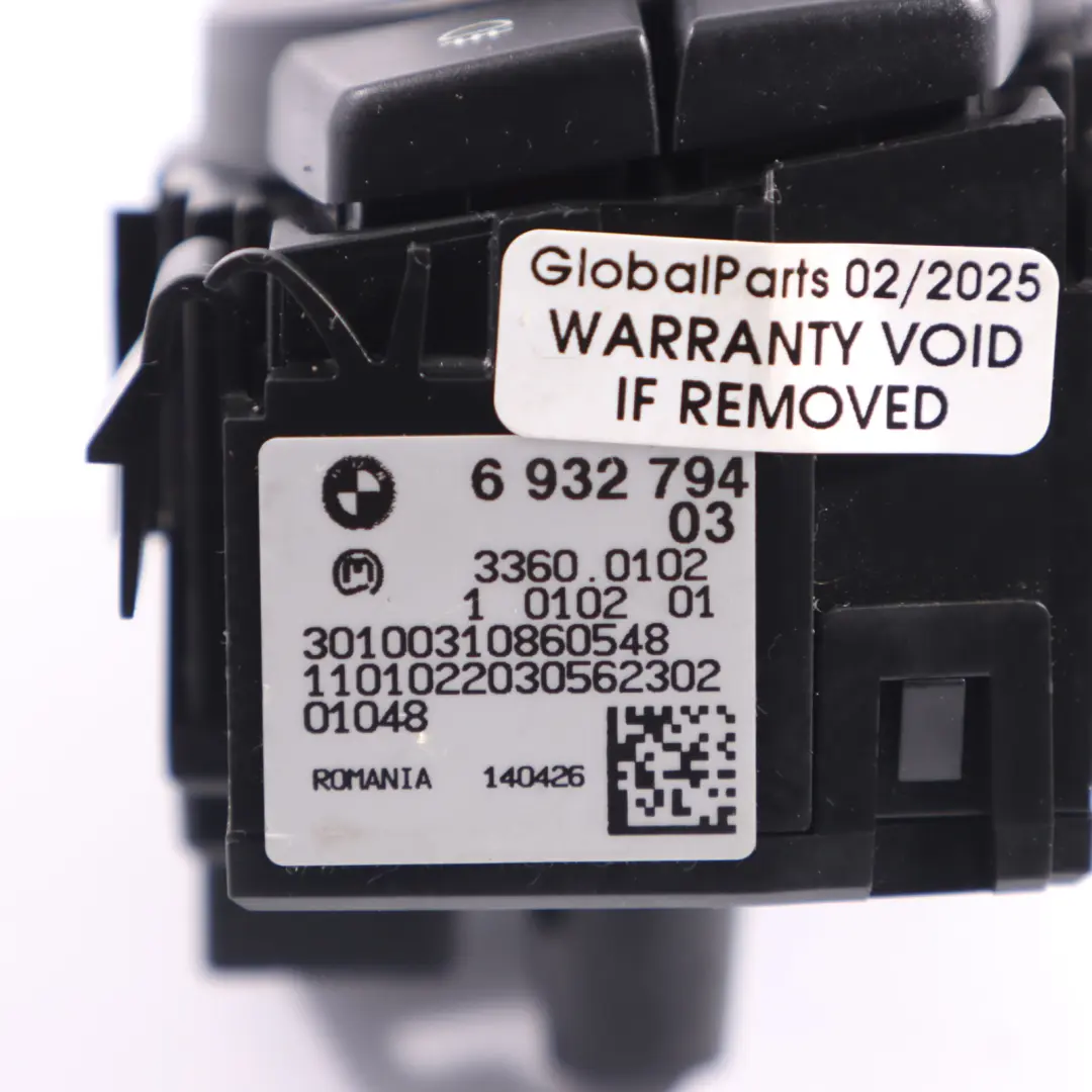 Headlight Switch BMW E81 E87 E90 E91 Control Element Light Switch Panel to with Part number 6932794 Headlight Switch BMW E81 E87 E90 E91 Control Element Light Switch Panel - SKU 6932794-1 - Part number 6932794