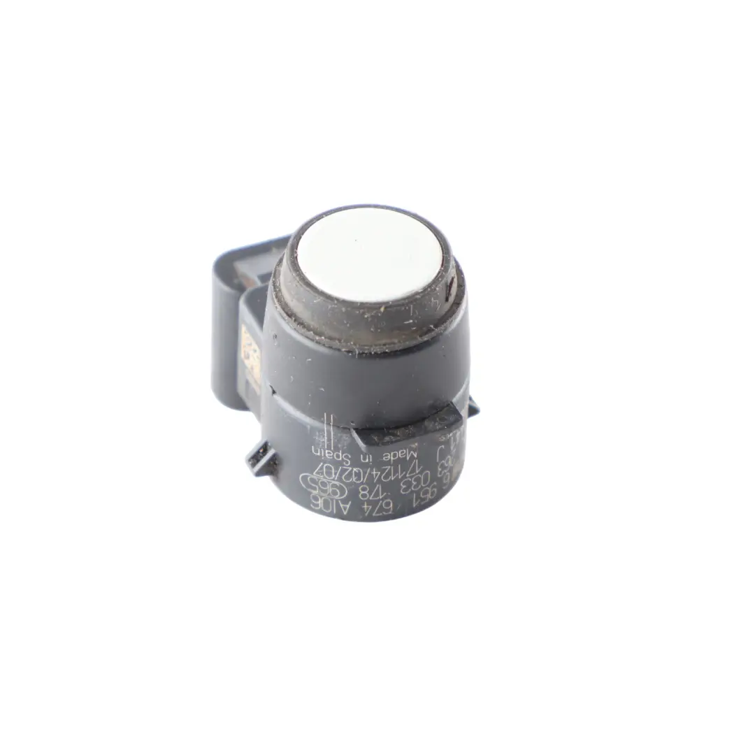 Sensor Aparcamiento PDC Ultrasónico Blanco Alpino 3 300 para BMW E81 E87 E90 con número de pieza 6951674 BMW E81 E87 E90 Sensor Aparcamiento PDC Ultrasónico Blanco Alpino 3 300 - SKU 6951674-AW - Número de pieza 6951674