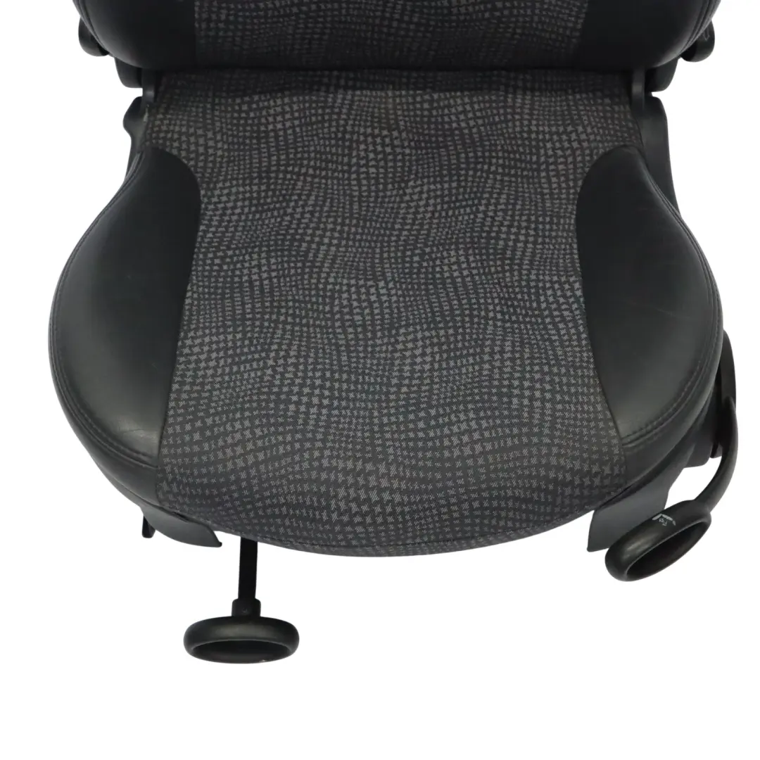 Mini Cooper R50 Seat Front Left N/S Interior Half Leather Kaleido Panther Black - SKU 7073081-3 - Part number 7073081