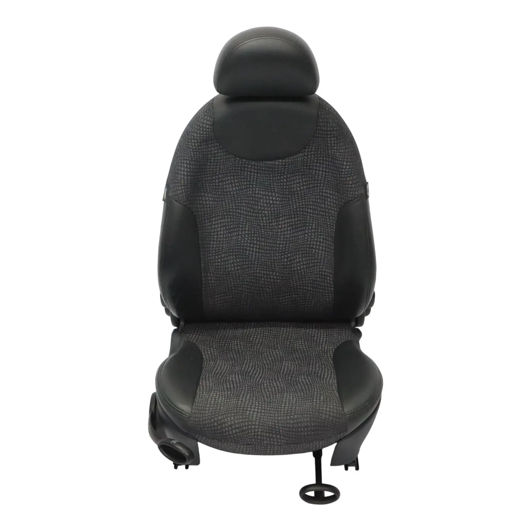 Mini Cooper R50 Sedile Anteriore Destro Interno Mezza Pelle Kaleido Panther Nero