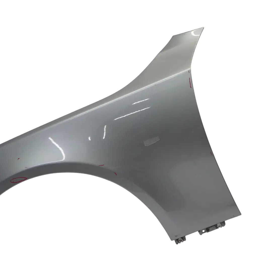 BMW E60 E61 Panneau d'Aile Avant Gauche Panneau Latéral Silbergrau Grey - A08 - SKU 7111429-SBG3 - Numéro de pièce 7111429