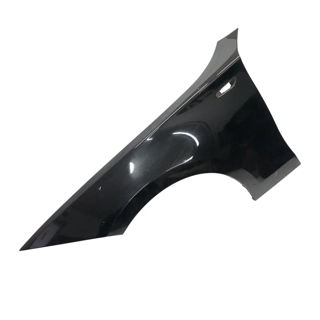 BMW E81 E87 Side Panel Wing Fender Front Left N/S Schwarz 2 Black - 668 - SKU 7133227-SCH - Part number 7133227