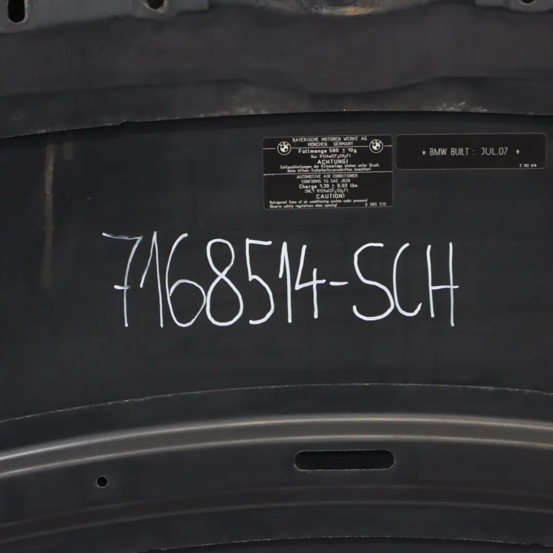 BMW E92 E93 Maska Przednia Pokrywa Silnika Schwarz 2 Czarna - 668 - SKU 7168514-SCH - Numer Części 7168514