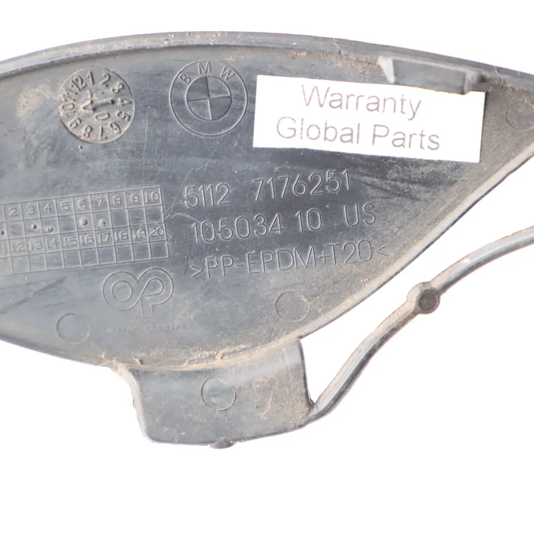  Tapa Remolque BMW X6 E71 E72 Tapa DeGancho Parachoques Trasero Izquierdo - SKU 7176251 - Número de pieza 7176251