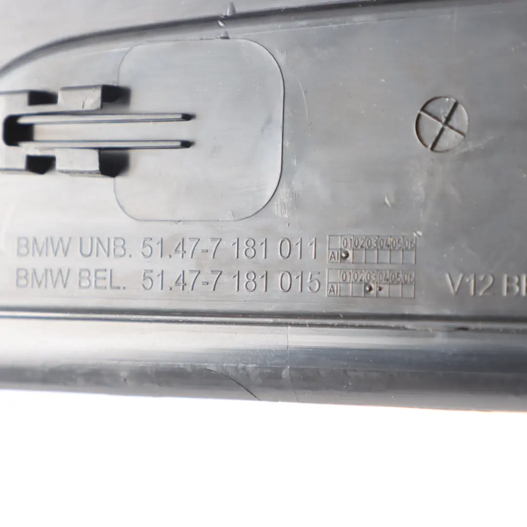 BMW F02 Bande Seuil Porte Avant Éclairée Gauche Droite - SKU 7181015 - Numéro de pièce 7181015