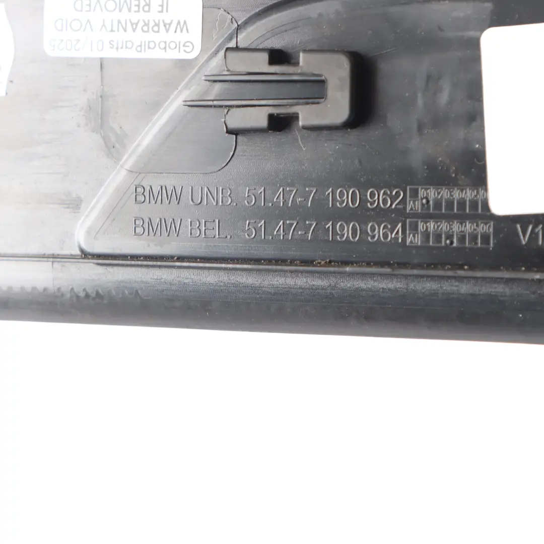 Entrance Door Sill Cover Trim Strip Rear Right O/S to BMW F02 F03 with Part number 7190964 BMW F02 F03 Entrance Door Sill Cover Trim Strip Rear Right O/S - SKU 7190964 - Part number 7190964