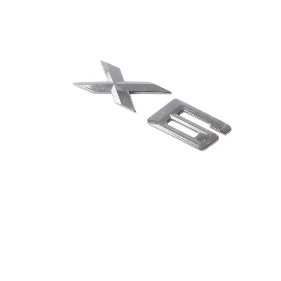 Lettering Emblem Logo Trim Chrome X6 to BMW X6 E71 with Part number 7196556 BMW X6 E71 Lettering Emblem Logo Trim Chrome X6 - SKU 7196556-1 - Part number 7196556