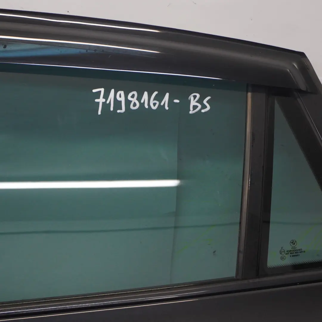 BMW X6 E71 Drzwi Tylne Lewe Black Sapphire Czarny Metalik - 475 - SKU 7198161-BS - Numer Części 7198161