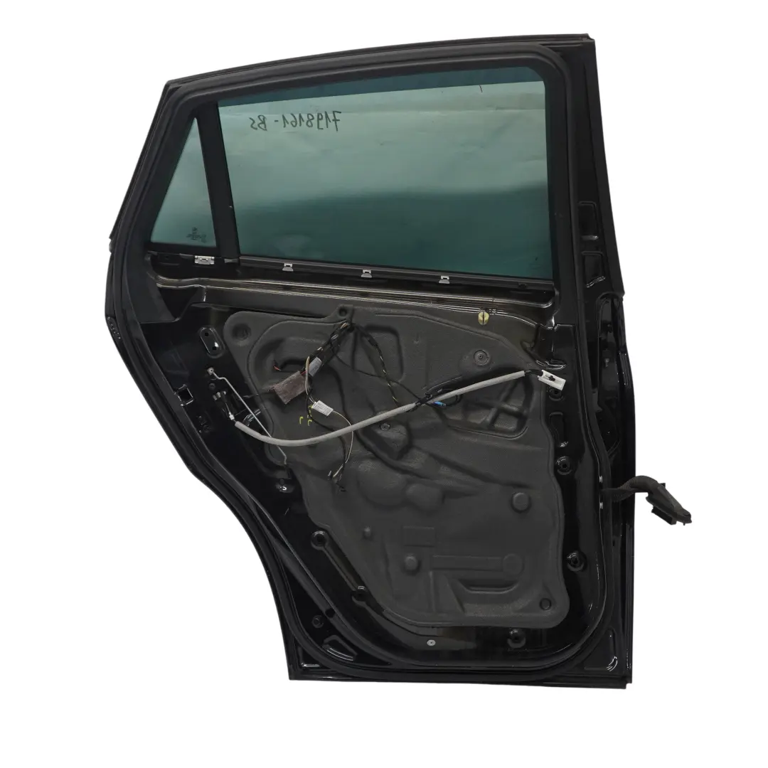 BMW X6 E71 Drzwi Tylne Lewe Black Sapphire Czarny Metalik - 475 - SKU 7198161-BS - Numer Części 7198161