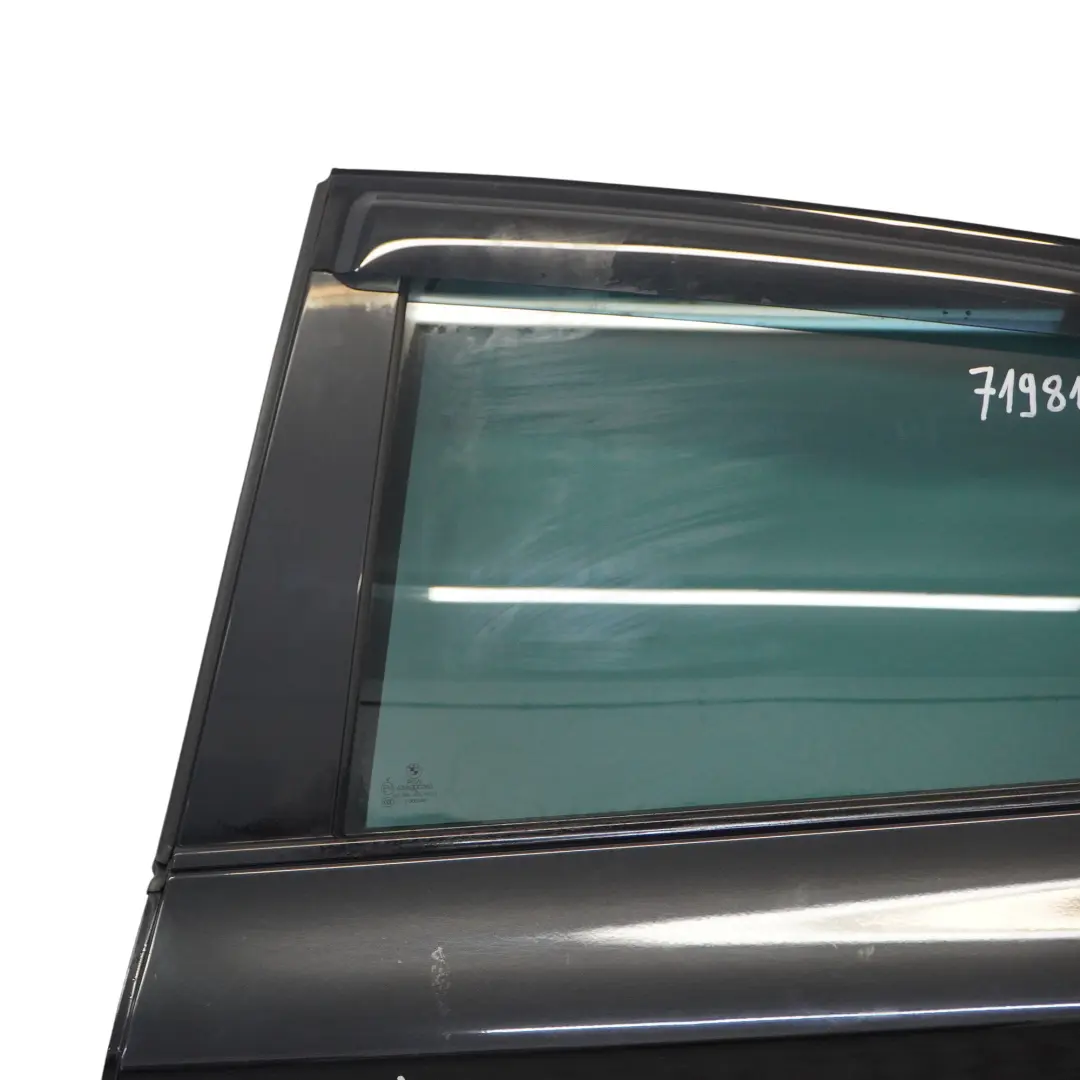 BMW X6 E71 Door Rear Left N/S Black Sapphire Metallic - 475 - SKU 7198161-BS - Part number 7198161