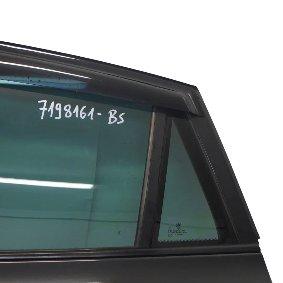 Door Rear Left N/S Black Sapphire Metallic - 475 to BMW X6 E71 with Part number 7198161 BMW X6 E71 Door Rear Left N/S Black Sapphire Metallic - 475 - SKU 7198161-BS - Part number 7198161