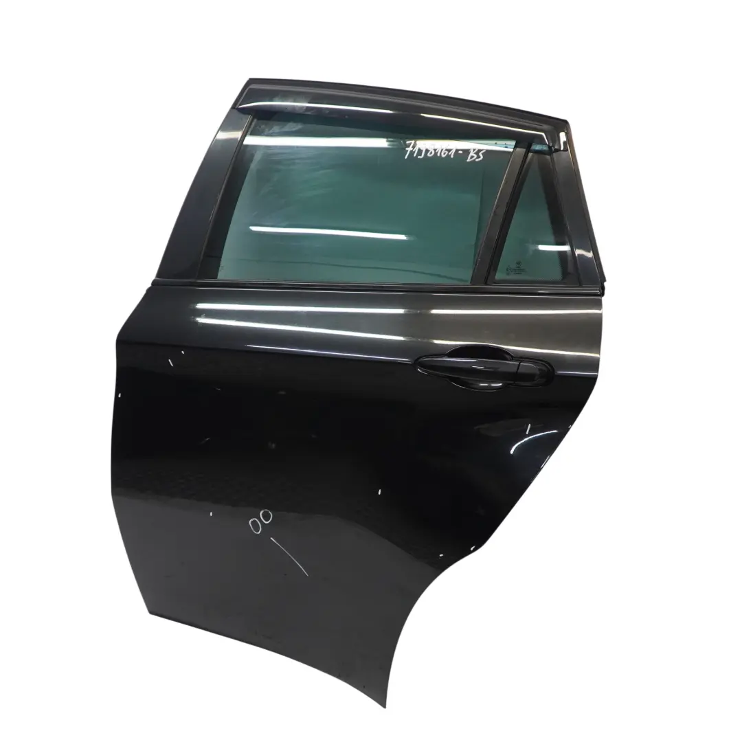 BMW X6 E71 Drzwi Tylne Lewe Black Sapphire Czarny Metalik - 475 - SKU 7198161-BS - Numer Części 7198161