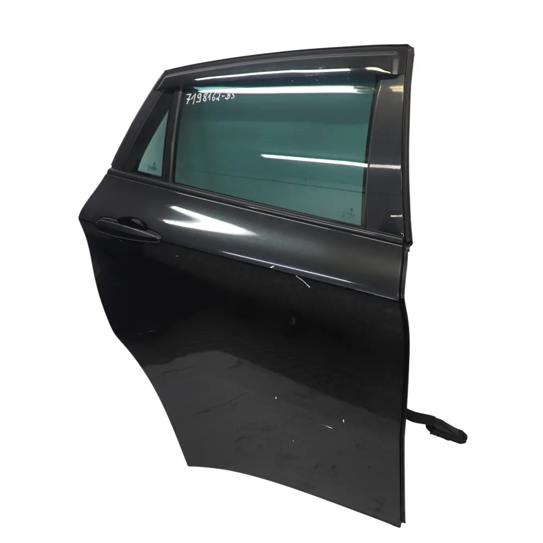 Door Rear Right O/S Black Sapphire Metallic - 475 to BMW X6 E71 with Part number 7198162 BMW X6 E71 Door Rear Right O/S Black Sapphire Metallic - 475 - SKU 7198162-BS - Part number 7198162
