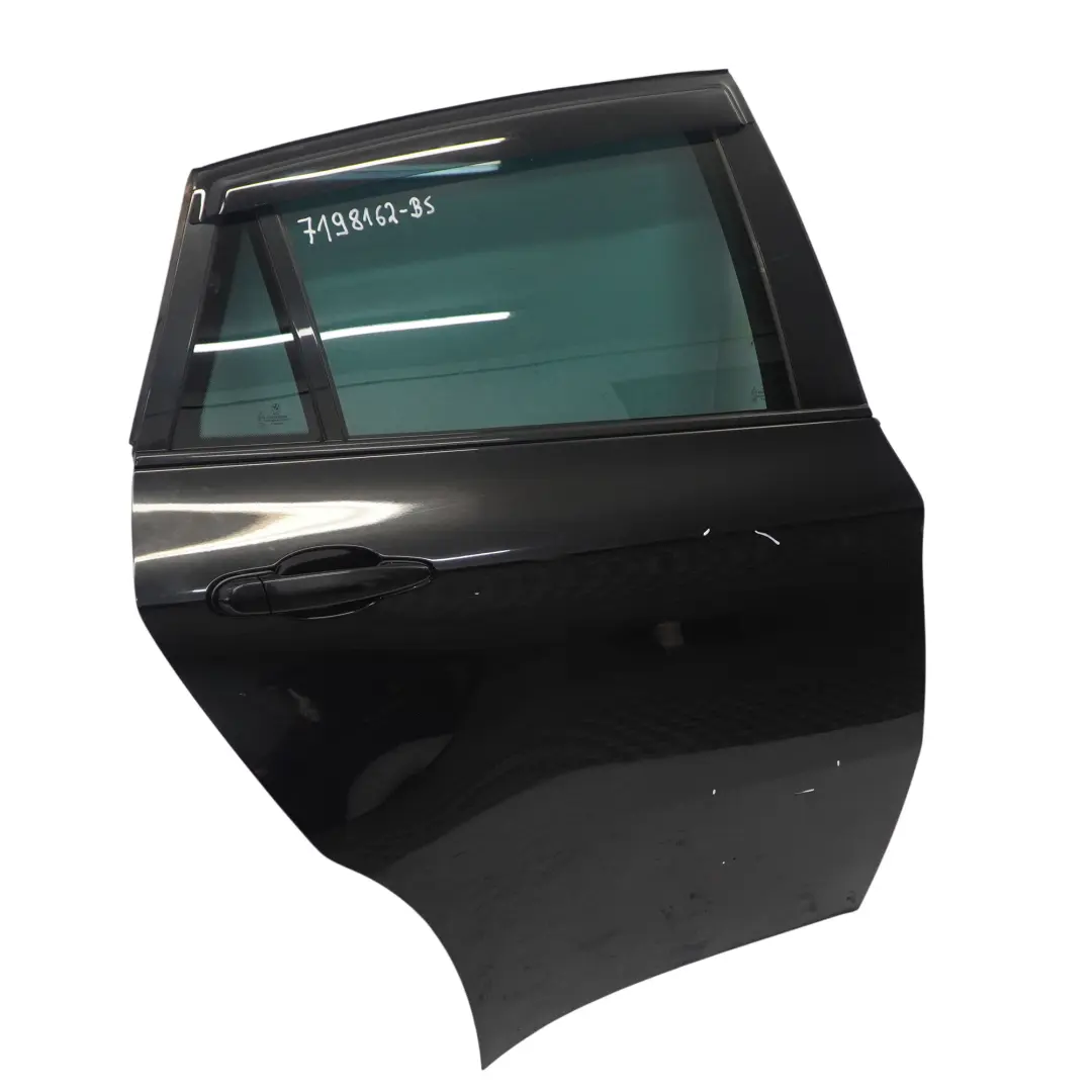 Door Rear Right O/S Black Sapphire Metallic - 475 to BMW X6 E71 with Part number 7198162 BMW X6 E71 Door Rear Right O/S Black Sapphire Metallic - 475 - SKU 7198162-BS - Part number 7198162