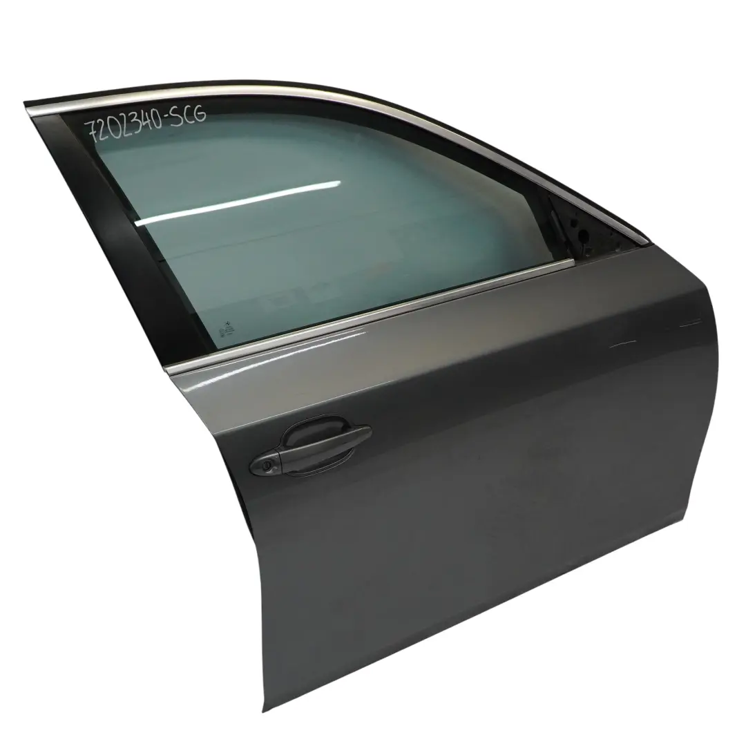 BMW E60 E61 Drzwi Przednie Prawe Spacegrau Space Grey Metallic Szare - A52 - SKU 7202340-SCG - Numer Części 7202340