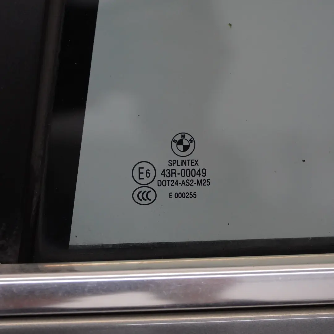 BMW E60 Door Rear Left N/S Spacegrau Space Grau Grey Metallic - A52 - SKU 7202341-SCG - Part number 7202341